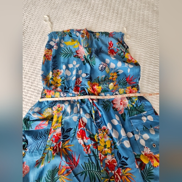 Jumpsuit shoulders off, waist with elastic size Large - Picture 4 of 12